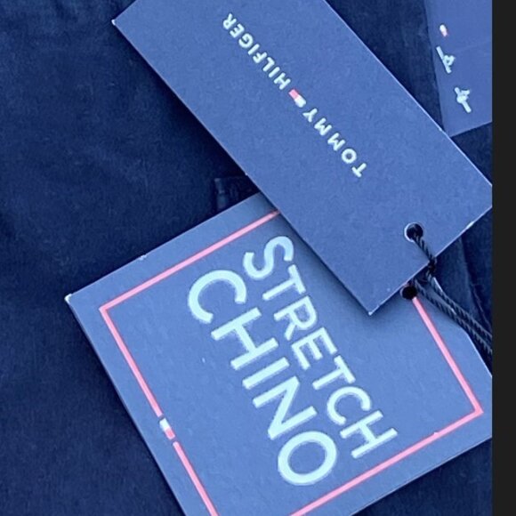 TOMMY HILFIGER Boys' Solid Chino Pants Size 16 Elastic adjustable waist - Picture 6 of 10